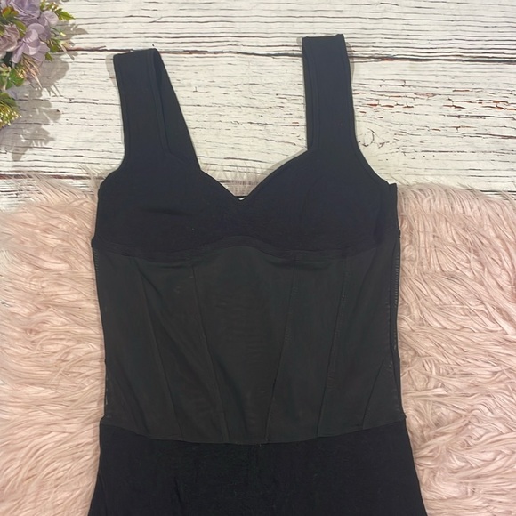 Zara knit midi dress with corset mesh insert - Picture 7 of 12